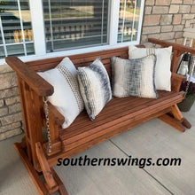 Load image into Gallery viewer, SouthernSwings 5ft Rollback Glider Swing, Outdoor Furniture, Porch Swing, Patio Bench,Patio Swing