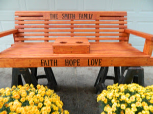 Classic Porch Swing with Option to Personalize, Engraved Wooden Anniversary Gift, Bench, Outdoor Gift for Family, Entry Bench,Free Shipping - Southern Swings