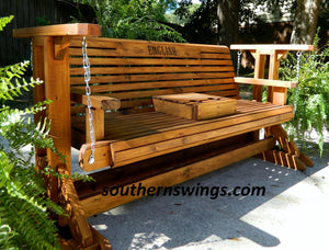 5ft Glider Swing, Outdoor Furniture, Porch Swing, Patio Bench,Free Shipping - Southern Swings