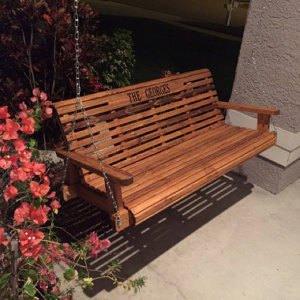 5ft Porch Swing, porch furniture, wooden bench, gift for family - Southern Swings