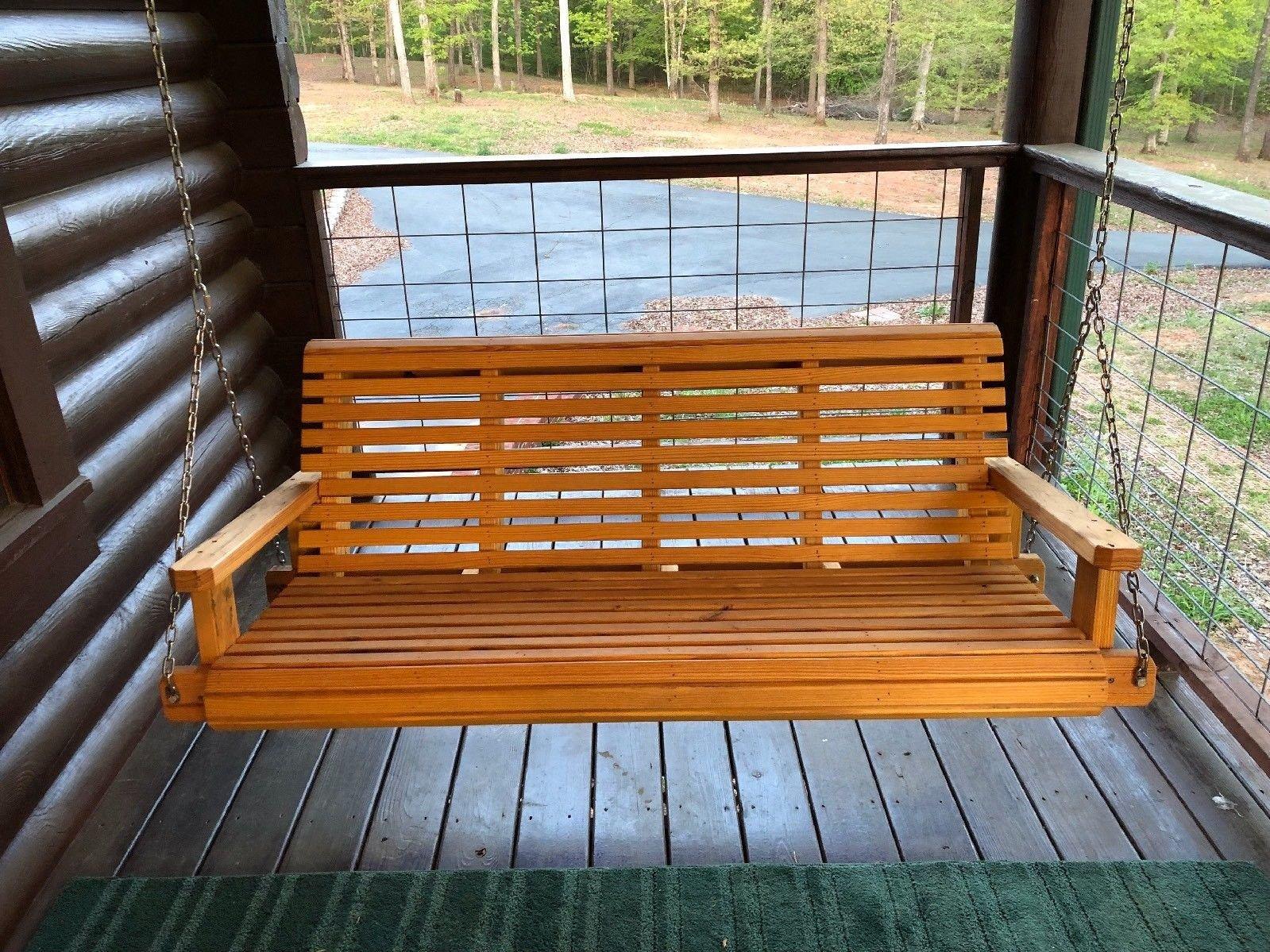 4ft Porch Swing, solid wood outdoor furniture, personalized gift, -  Southern Swings