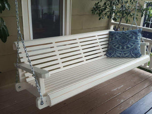 Porch Swing,Oversized,Outdoor Wood Bench, Option to Personalize,Ready to Paint or Stain,4ft,5ft,6ft,Free Shipping. - Southern Swings