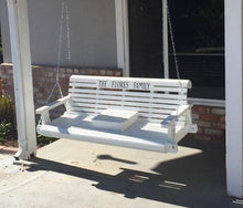 Load image into Gallery viewer, Porch Swing,Oversized,Outdoor Wood Bench, Option to Personalize,Ready to Paint or Stain,4ft,5ft,6ft,Free Shipping. - Southern Swings