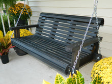 Load image into Gallery viewer, Cedar Porch Swing, Solid Wood Bench, Outdoor Furniture, Bench, Oversized, - Southern Swings