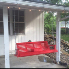 Load image into Gallery viewer, Cedar Porch Swing, Solid Wood Bench, Outdoor Furniture, Bench, Oversized, - Southern Swings