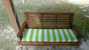 4ft Porch Swing, solid wood outdoor furniture, personalized gift, - Southern Swings