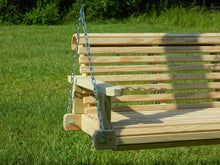 Load image into Gallery viewer, Southern Swings Pressure Treated Porch Swing,Oversized,Outdoor Wood Bench,Option to Personalize,4ft,5ft,6ft,Free Shipping. - Southern Swings